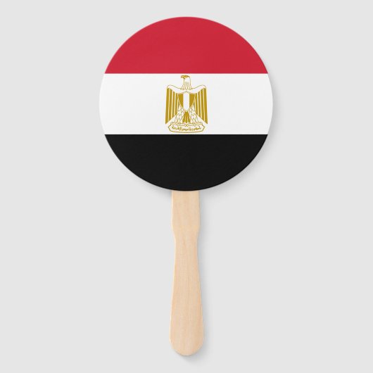 Egyptische vlag handwaaier (Voorkant)