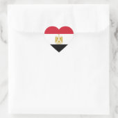 Egyptische vlag hart sticker (Tas)