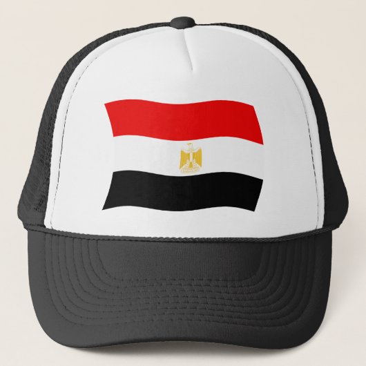 Egyptische Vlag Hoed Trucker Pet (Voorkant)