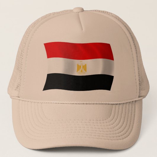 Egyptische Vlag Hoed Trucker Pet (Voorkant)