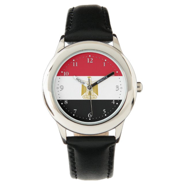Egyptische vlag horloge (Voorkant)