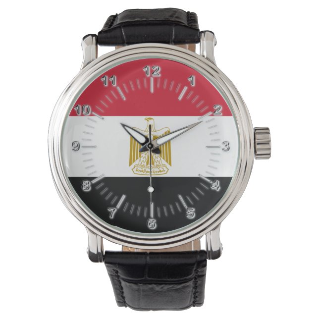 Egyptische vlag horloge (Voorkant)