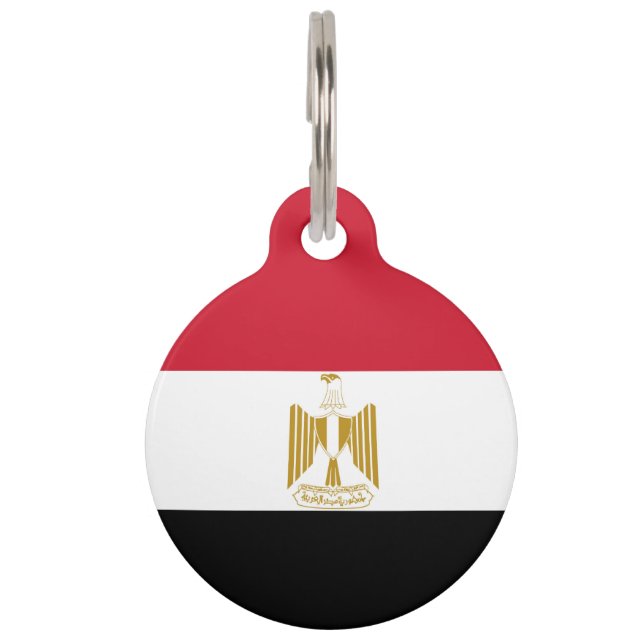 Egyptische vlag huisdierpenning (Voorkant)