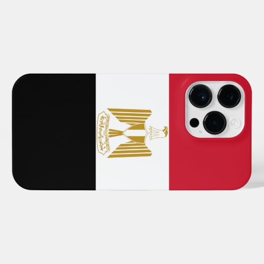 Egyptische vlag iPhone hoesje (Achterkant horizontaal)