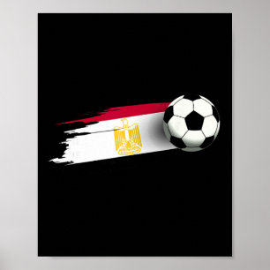 Egyptische Vlag Jersey Egyptisch Voetbalteam Egypt Poster