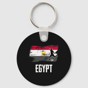 Egyptische Vlag Jersey Egyptisch Voetbalteam Egypt Sleutelhanger