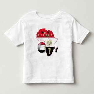 Egyptische vlag Kaart van Afrika 2010 winnaars Kinder Shirts