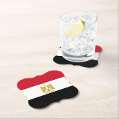 Egyptische vlag kartonnen onderzetters (Insitu)