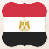 Egyptische vlag kartonnen onderzetters (Voorkant)