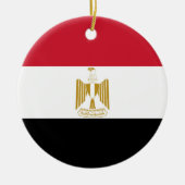 Egyptische vlag keramisch ornament (Voorkant)