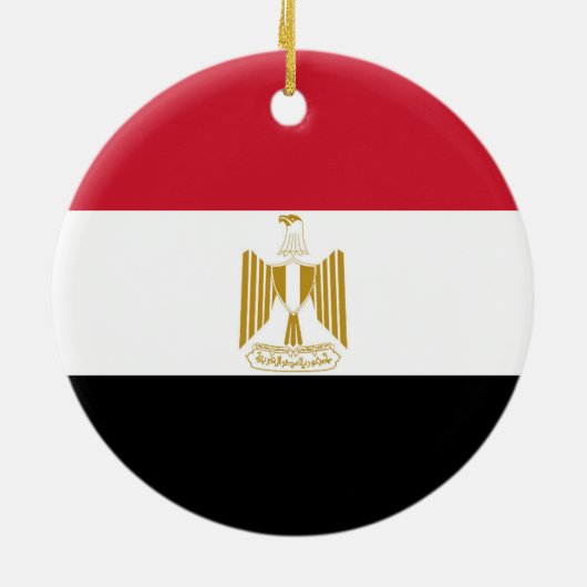 Egyptische vlag keramisch ornament (Achterkant)