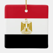 Egyptische vlag keramisch ornament (Achterkant)
