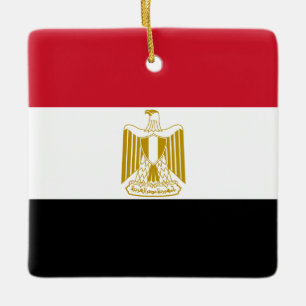 Egyptische vlag keramisch ornament