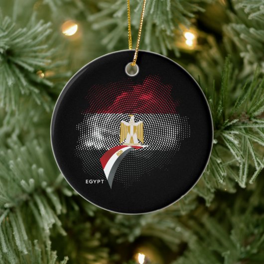 Egyptische vlag keramisch ornament (Boom)