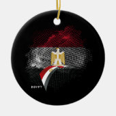 Egyptische vlag keramisch ornament (Voorkant)