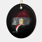 Egyptische vlag keramisch ornament (Links)