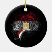 Egyptische vlag keramisch ornament (Achterkant)