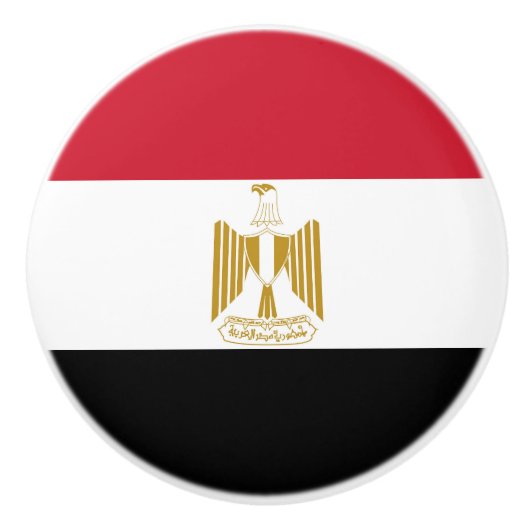 Egyptische vlag keramische knop (Voorkant)