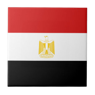 Egyptische vlag Keramische tegel Tegeltje