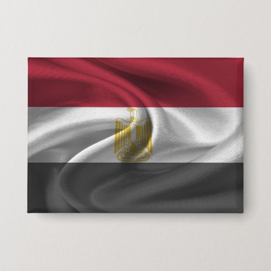 Egyptische Vlag Knop Button (Voorkant)
