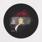 Egyptische vlag labels (Design 1)