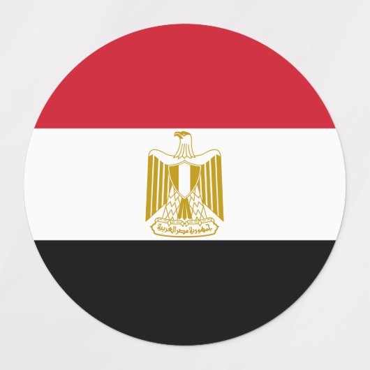 Egyptische vlag labels (Design 1)