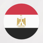 Egyptische vlag labels (Design 2)