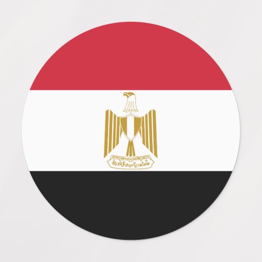 Egyptische vlag labels (Design 1)
