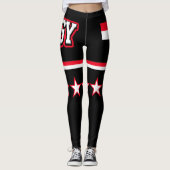 Egyptische vlag leggings (Voorkant)