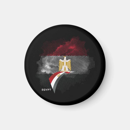 Egyptische vlag magneet (Voorkant)