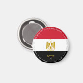 Egyptische Vlag Magneet (Voorkant / Achterkant)
