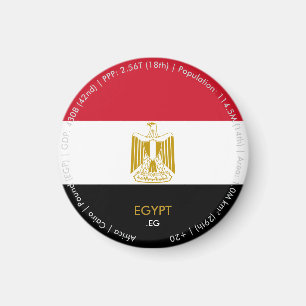 Egyptische Vlag Magneet