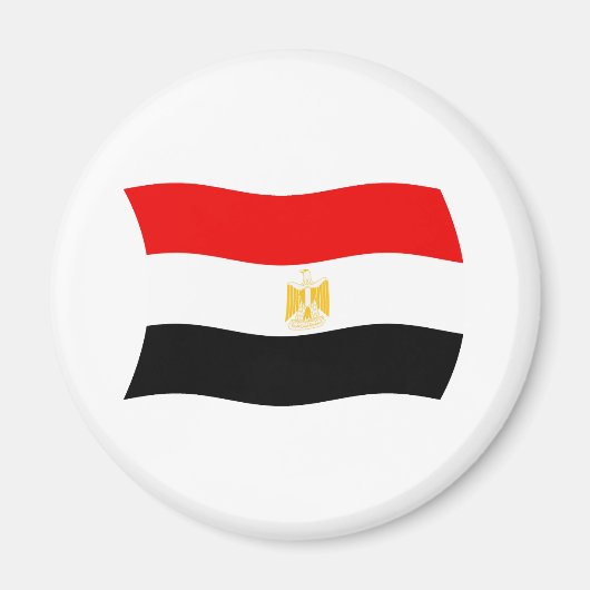 Egyptische vlag Magnet (Voorkant)