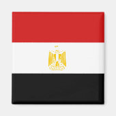 Egyptische vlag Magnet (Voorkant)