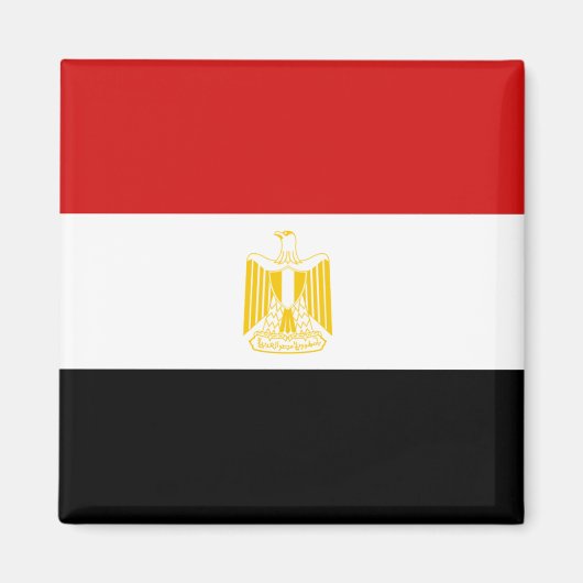 Egyptische vlag Magnet (Voorkant)