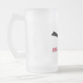 Egyptische vlag matglas bierpul (Links)