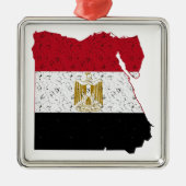 Egyptische vlag metalen ornament (Voorkant)