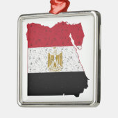 Egyptische vlag metalen ornament (Links)