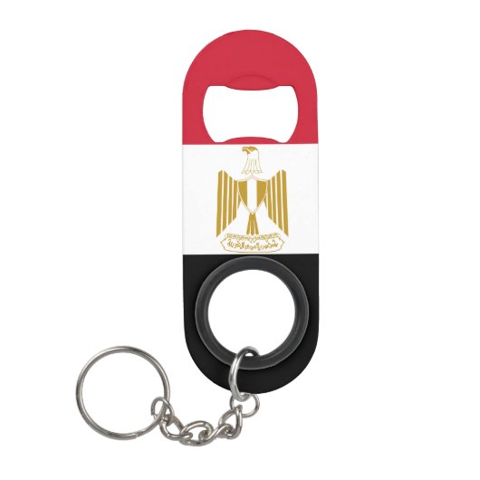 Egyptische vlag mini flessenopener (Voorkant)