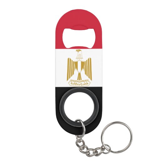 Egyptische vlag mini flessenopener (Achterkant)