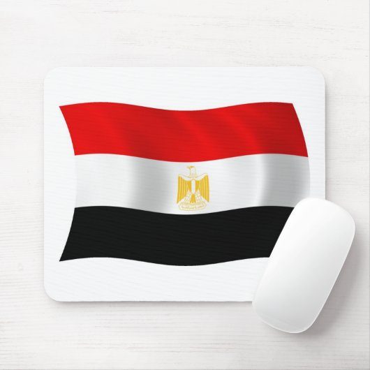 Egyptische vlag Mousepad Muismat (Met muis)