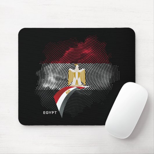 Egyptische vlag muismat (Met muis)