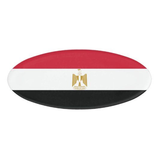 Egyptische vlag naambadge (Voorkant)