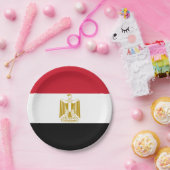 Egyptische vlag papieren bordje (Feest)