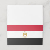 Egyptische vlag plaatskaartje (Buitenkant ongevouwen)