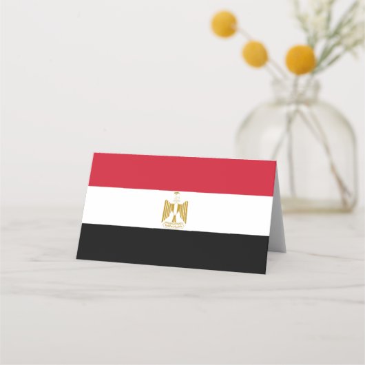 Egyptische vlag plaatskaartje (Voorkant)