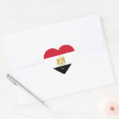 Egyptische vlag - plechtige patriottische vlag hart sticker (Envelop)