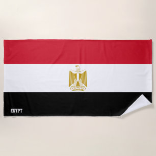 Egyptische vlag - plechtige patriottische vlag strandlaken