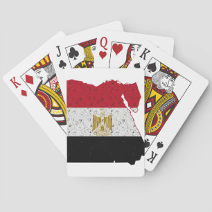 Egyptische vlag pokerkaarten