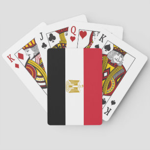 Egyptische vlag pokerkaarten